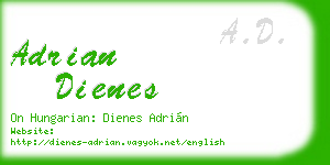 adrian dienes business card